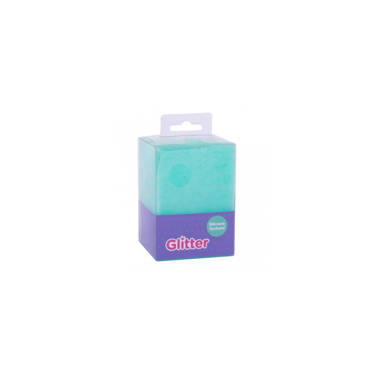 Apli Silicone Pencil Holder Cup Glitter Collection - Toque suave - Resistente e flexível - Fácil de limpar - Versátil para lápis e cosméticos - Cor turquesa com glitter