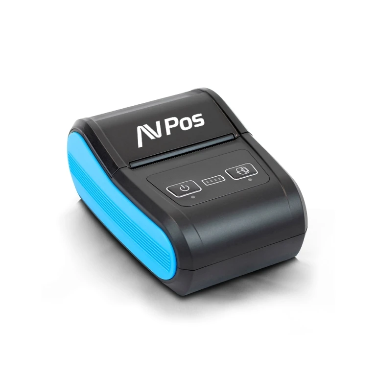 Impressora Térmica Portátil AVPos MP580R - 58mm - Velocidade 90 mm/s - BT e USB-C - Cor Preto
