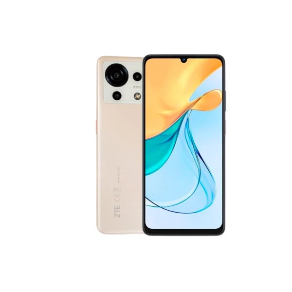 ZTE BLADE V50 VITA, SMARTPHONE 6.6" HD+ 90HZ, 256GB ROM, 4GB RAM (+10GB VIRTUAL RAM), CÂMERA TRIPLE AI DE 50MP, BATERIA GRANDE DE 5200MAH, NFC, ANDROID 13, COR SANDY GOLD