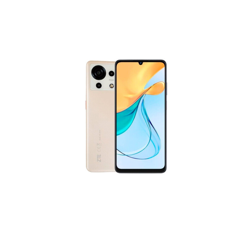 ZTE BLADE V50 VITA, SMARTPHONE 6.6" HD+ 90HZ, 256GB ROM, 4GB RAM (+10GB VIRTUAL RAM), CÂMERA TRIPLE AI DE 50MP, BATERIA GRANDE DE 5200MAH, NFC, ANDROID 13, COR SANDY GOLD