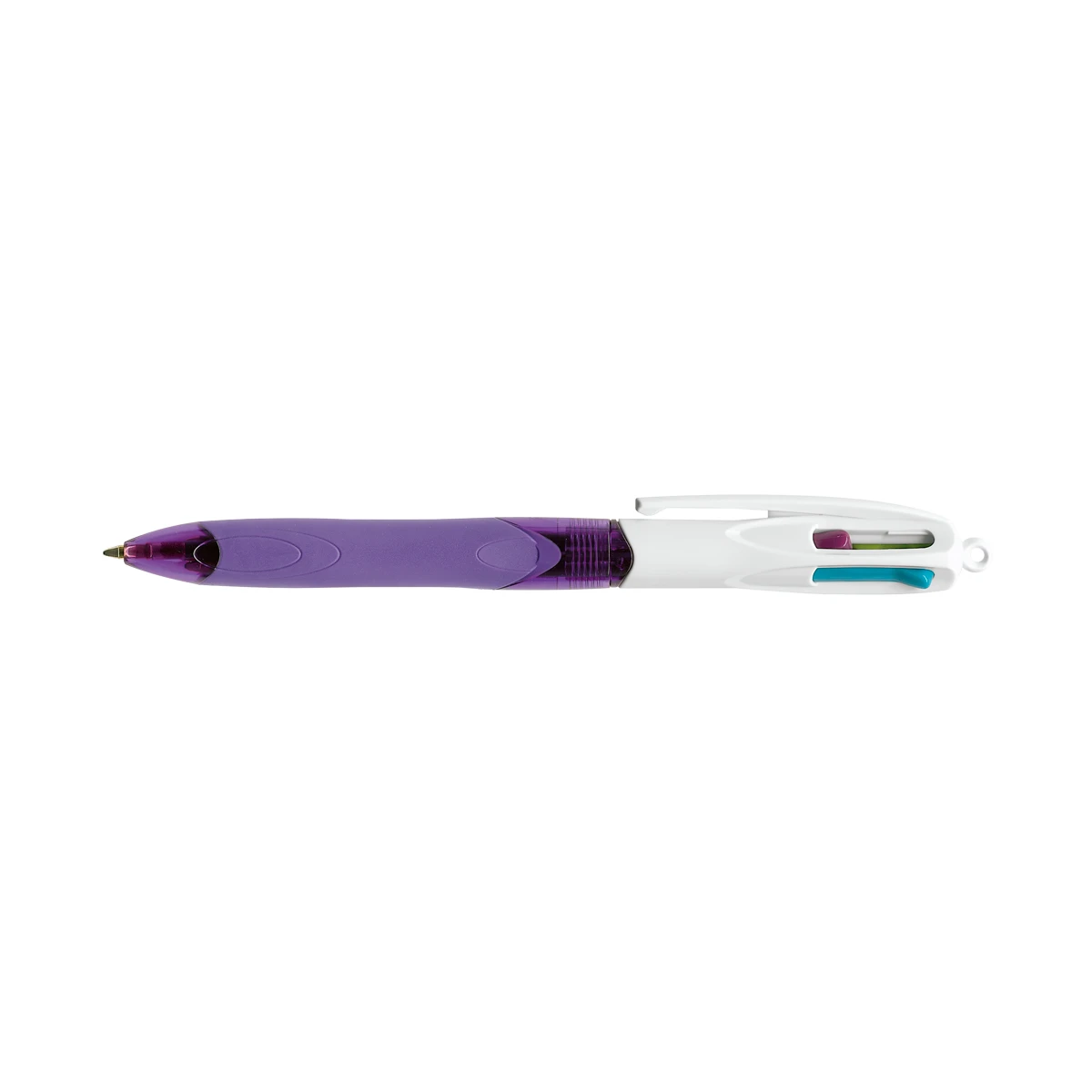 Esferografica bic quatro cores com grip cores pastel ponta 1,3 mm