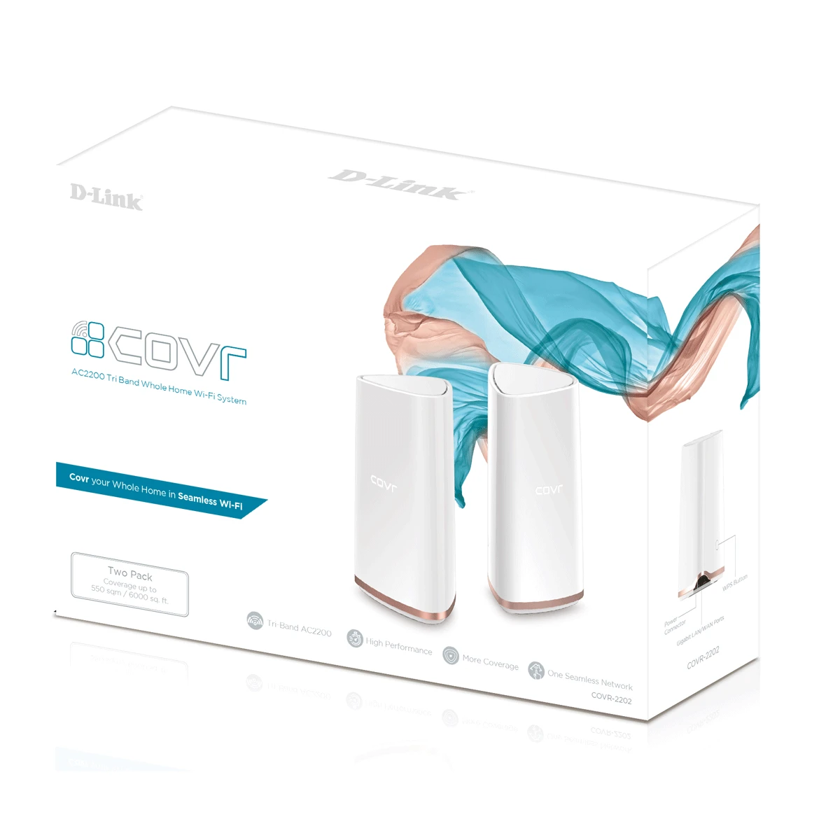 D-Link AC2202 1000 Mbit/s Dourado, Branco