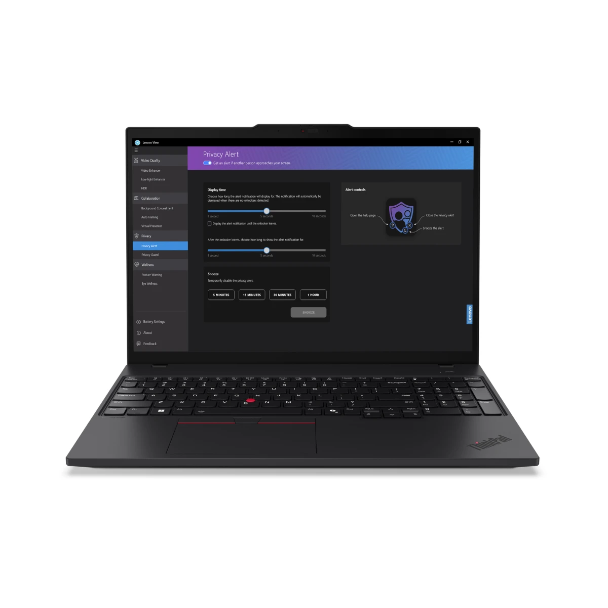 Lenovo ThinkPad T16 Gen 3 Intel Core Ultra 7 155U Computador portátil 40,6 cm (16") WUXGA 16 GB DDR5-SDRAM 512 GB SSD Wi-Fi 6E (802.11ax) Windows 11 Pro Preto
