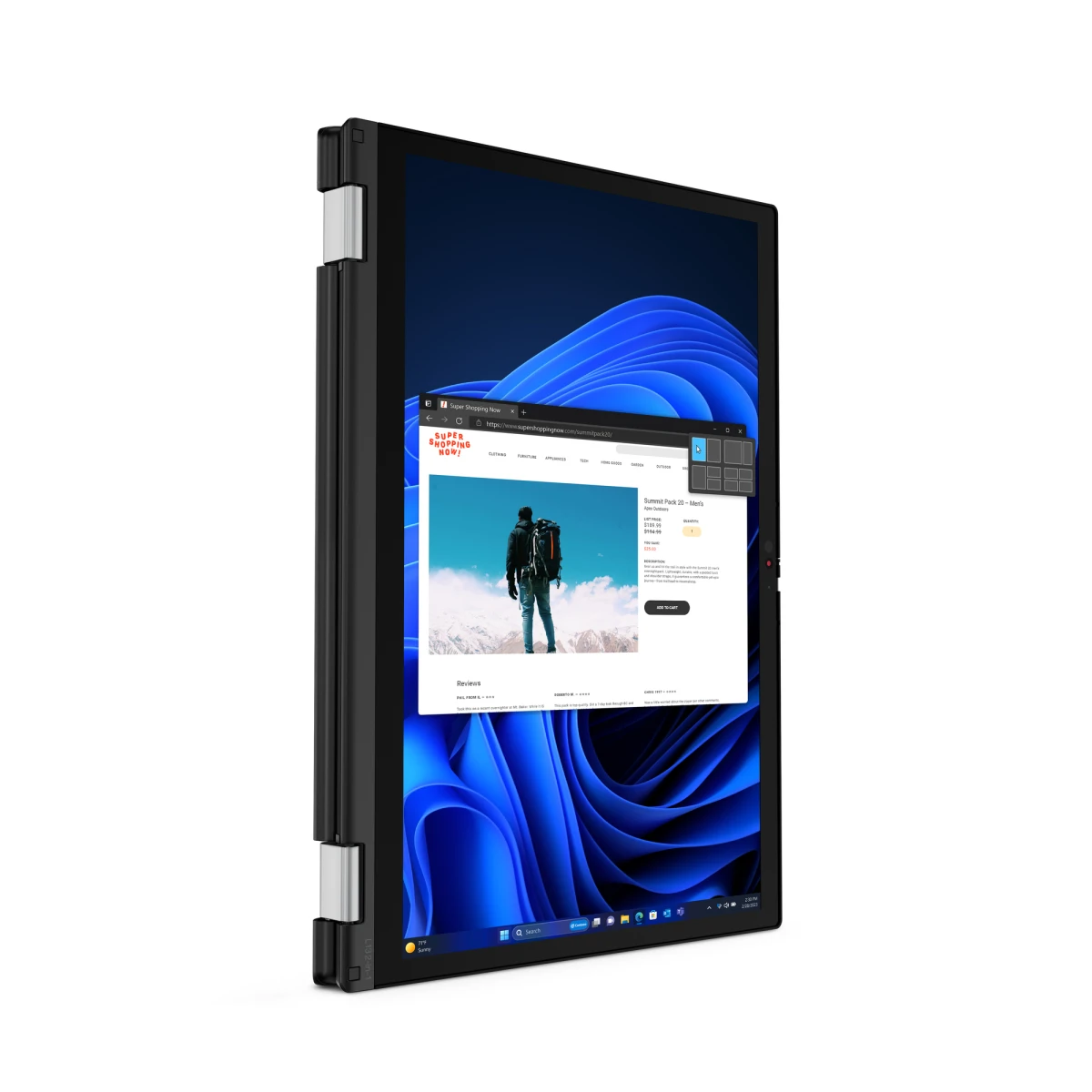 Lenovo ThinkPad L13 2-in-1 Gen 5 (Intel) Intel Core Ultra 7 155U Híbrido (2 em 1) 33,8 cm (13.3") Ecrã táctil WUXGA 16 GB LPDDR5-SDRAM 512 GB SSD Wi-Fi 6E (802.11ax) Windows 11 Pro Preto