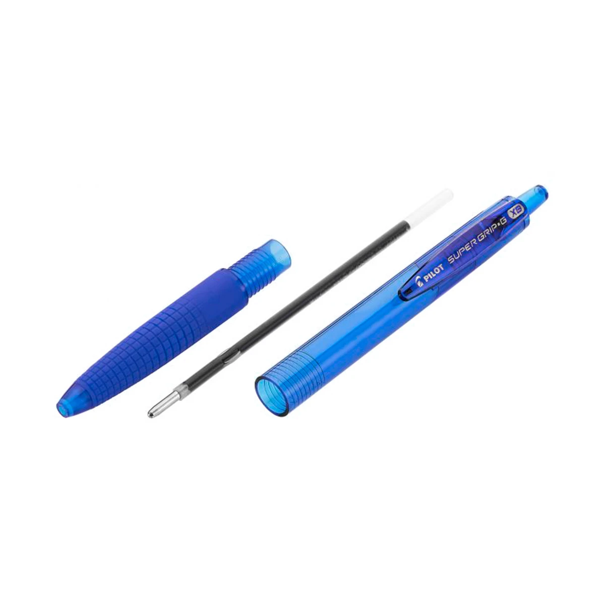 Esferografica pilot supergrip g azul retratil sujeicao de borracha tinta base de oleo