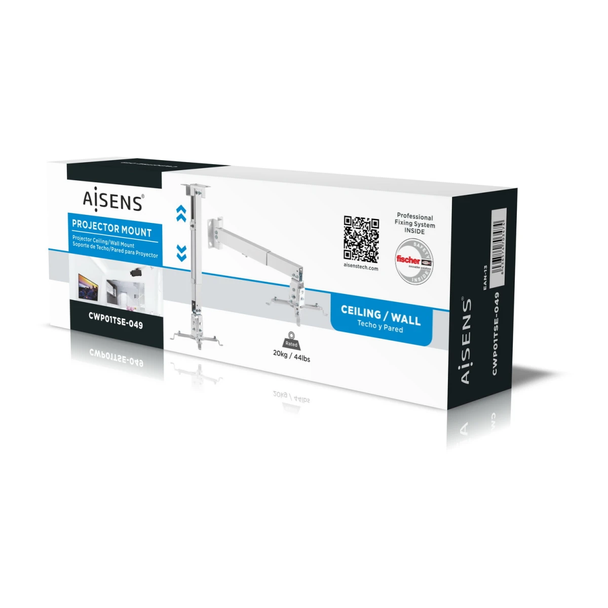 AISENS CWP01TSE-049 suporte de projetores Parede/teto Branco