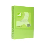 Papel de cor q-connect din a4 80 gr verde neon embalagem de 500 folhas