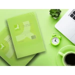 Papel de cor q-connect din a4 80 gr verde neon embalagem de 500 folhas