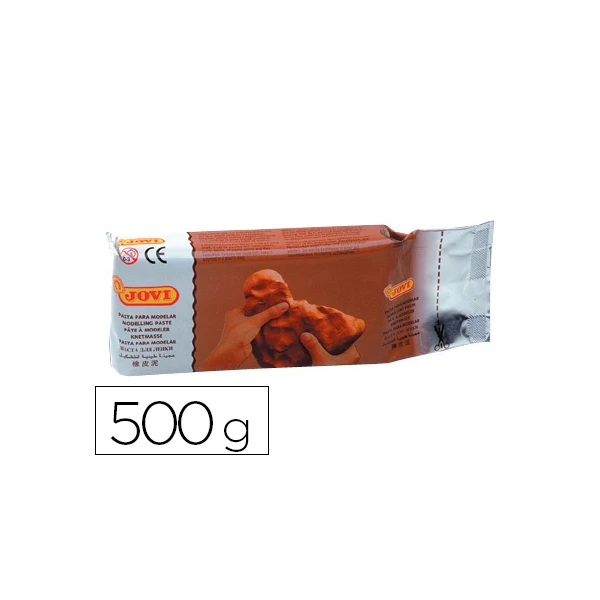 Pasta para modelar jovi 500 gr castanho