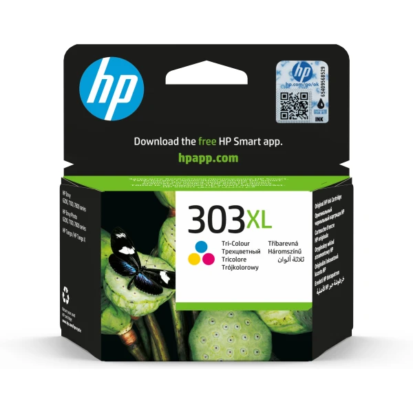 HP Tinteiro Original 303XL de elevado rendimento (Tricolor)