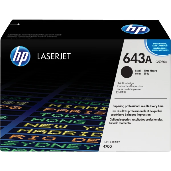 HP Toner LaserJet Original 643A Preto