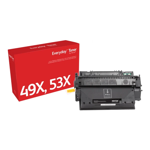 Everyday Toner Preto compatível com HP 49X 53X (Q5949X/ Q7553X), High capacity