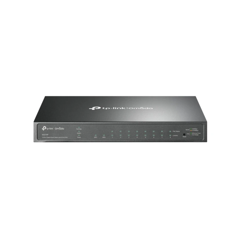 TP-Link Omada SG2210P switch de rede Gerido L2/L2+ Gigabit Ethernet (10/100/1000) Power over Ethernet (PoE) Preto