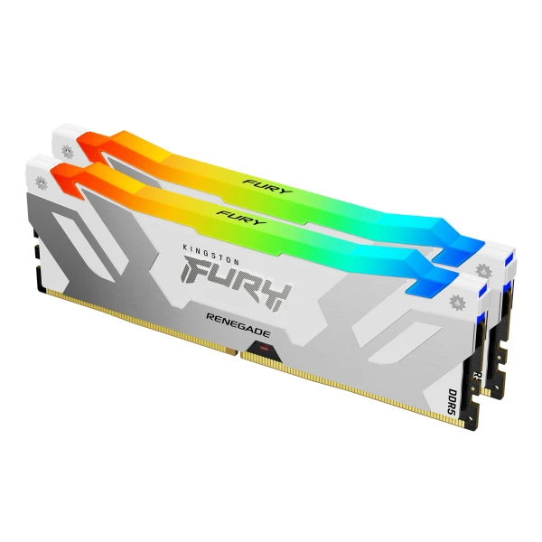 32GB 6400MT/s DDR5 CL32 DIMM (Kit of 2) FURY Renegade RGB White XMP 