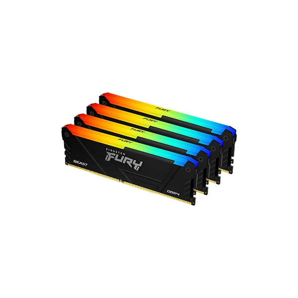 32GB 3200MT/s DDR4 CL16 DIMM (Kit of 4) FURY Beast RGB