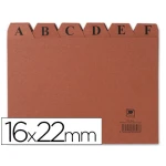 Indices para ficheiro, cartao, 160 x 220 mm