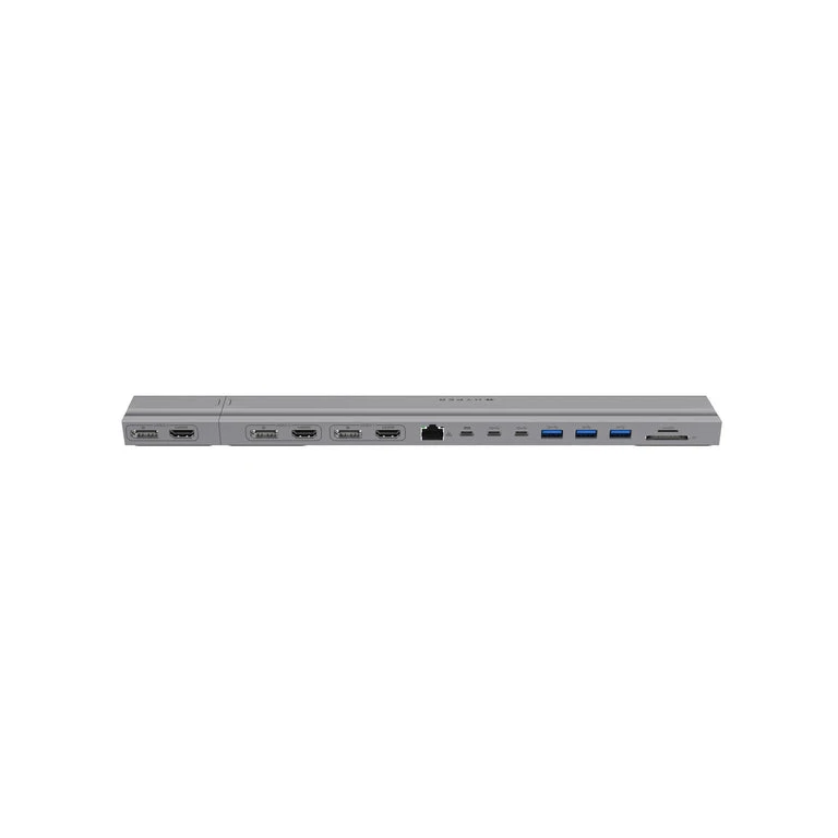 Targus HyperDrive 4K 2 x USB 3.2 Gen 2 (3.1 Gen 2) Type-C Prateado