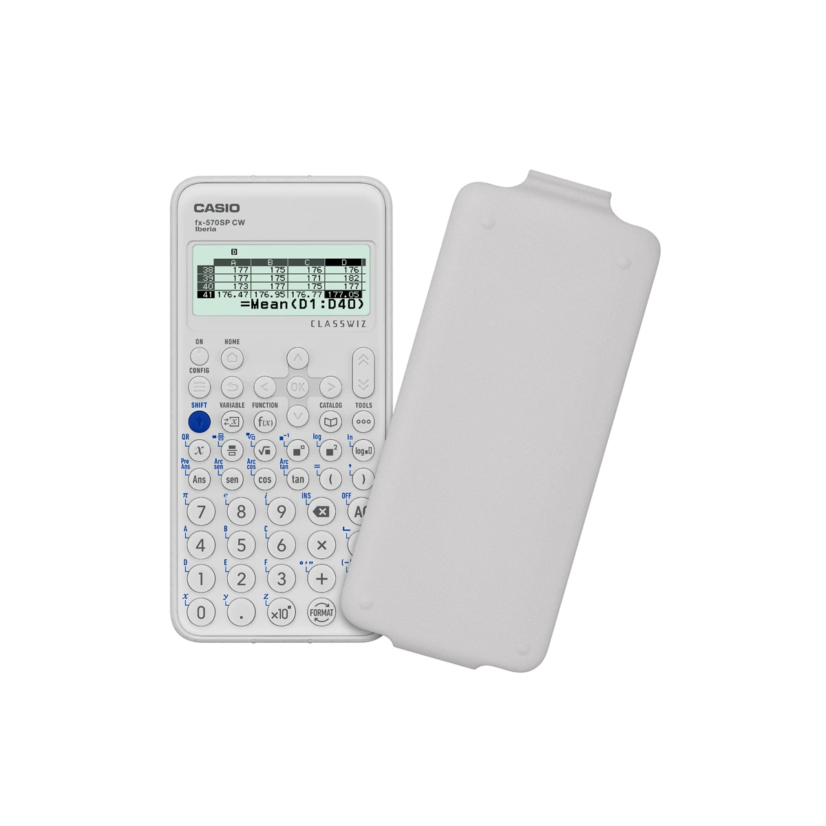 Calculadora casio fx-570sp classwiz iberia cientifica 560 funcoes 9 memorias 10+2 digitos 5 idiomas com capa