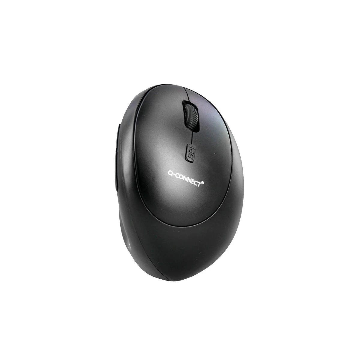 Rato q-connect otico sem fios ergonomico vertical dpi 800/1200/1600 pilha aa preto
