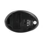 Rato q-connect otico sem fios ergonomico vertical dpi 800/1200/1600 pilha aa preto