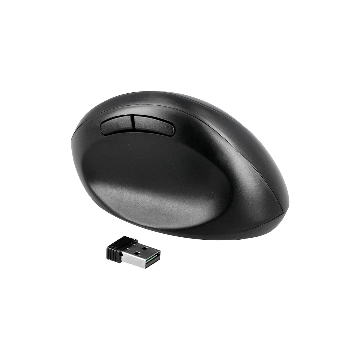 Rato q-connect otico sem fios ergonomico vertical dpi 800/1200/1600 pilha aa preto