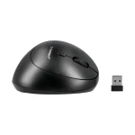 Rato q-connect otico sem fios ergonomico vertical dpi 800/1200/1600 pilha aa preto