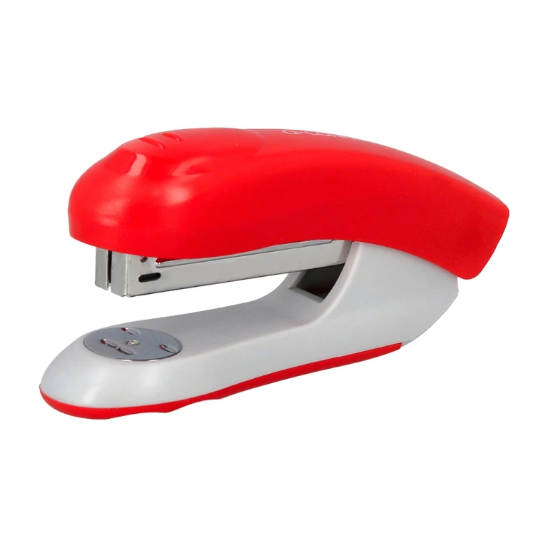Agrafador q-connect kf14206 plastico abs vermelho capacidade 20 folhas