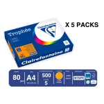 Papel cor trophee a4 80 gr laranja neon embalagem de 500 folhas
