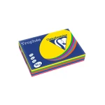 Papel cor trophee a4 80 gr 5 cores sortidas intensas embalagem de 500 folhas (100 folhas x cor)