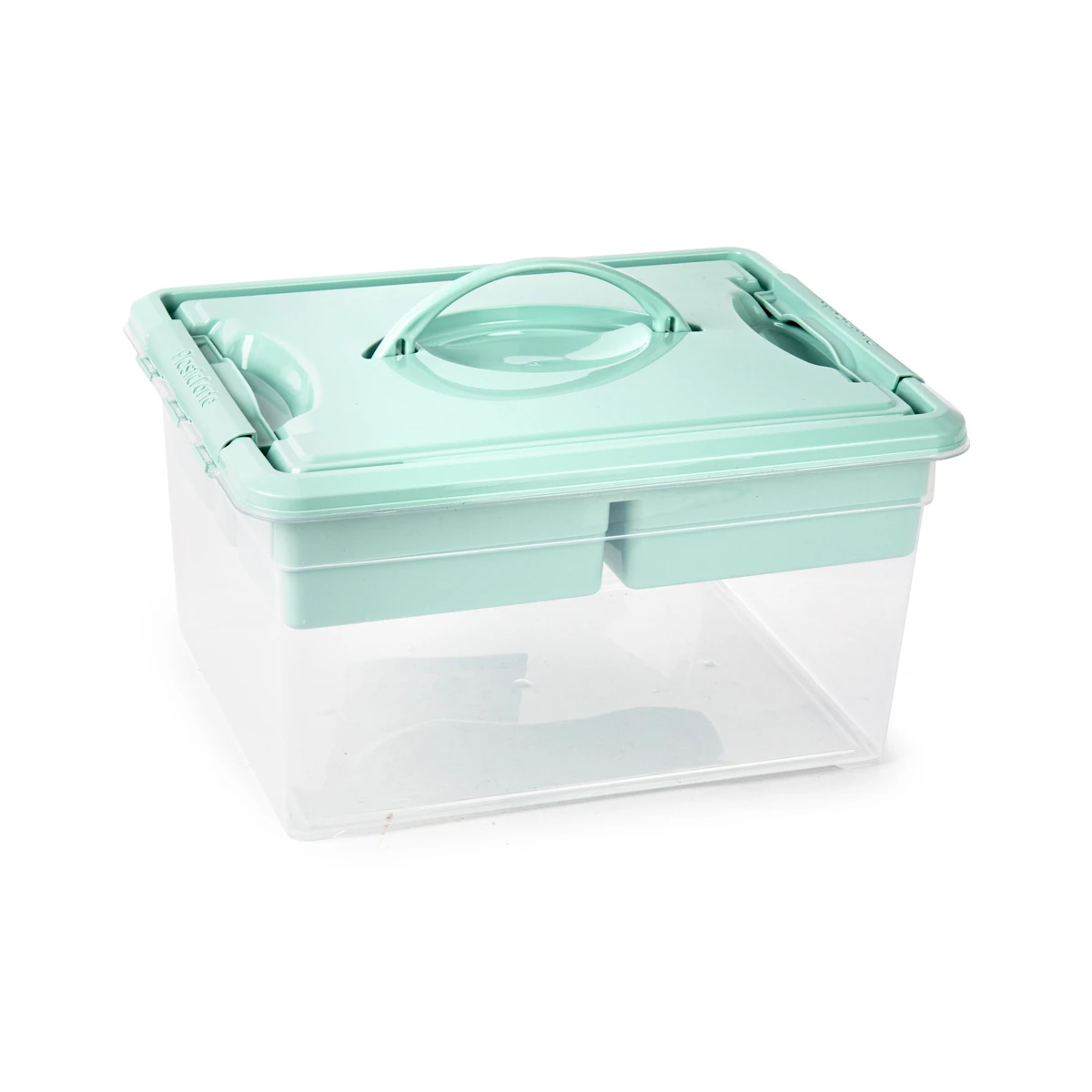 Caja organizadora plastico plasticforte n 9 con bandeja colores surtidos 27x34x18 cm