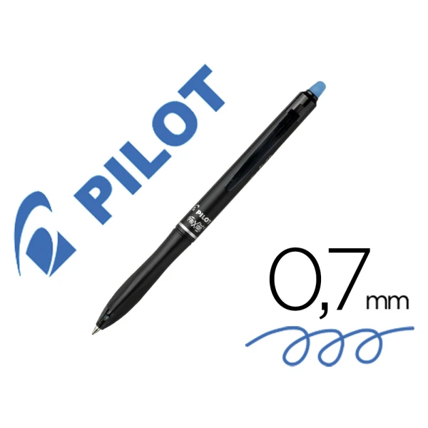 Boligrafo pilot frixion ball plus borrable 0,7 mm punta media azul - 10 unidades