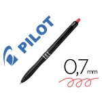 Boligrafo pilot frixion ball plus borrable 0,7 mm punta media rojo - 10 unidades