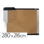 Pizarra corcho bi-office inka reciclado marco de aluminio 280x216 cm