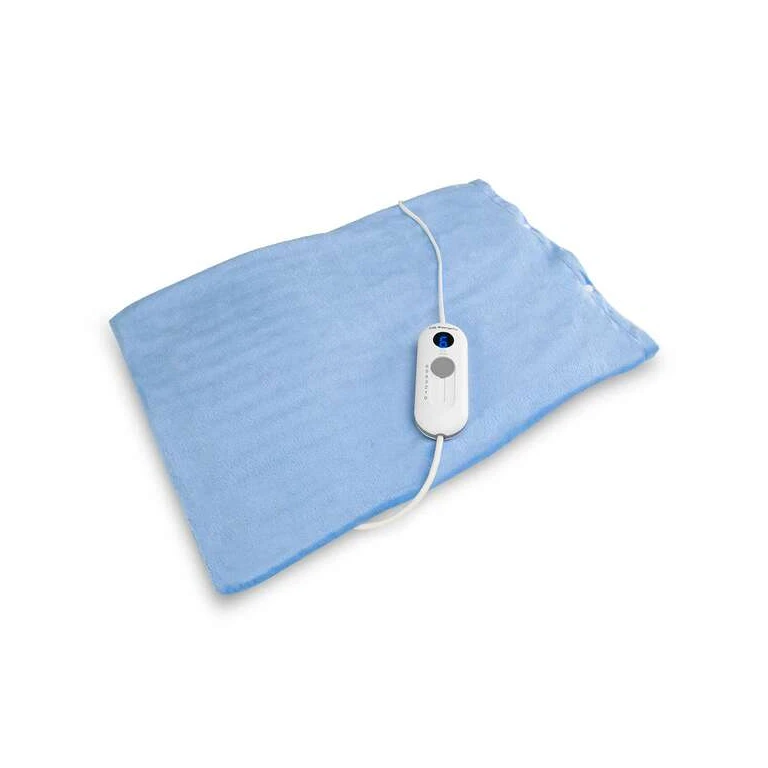 Manta terapêutica elétrica Orbegozo AH 3050 - Poderosa e segura para aliviar dores musculares - 6 níveis de temperatura - Desligamento automático - Capa e travesseiro laváveis - Indicador LED