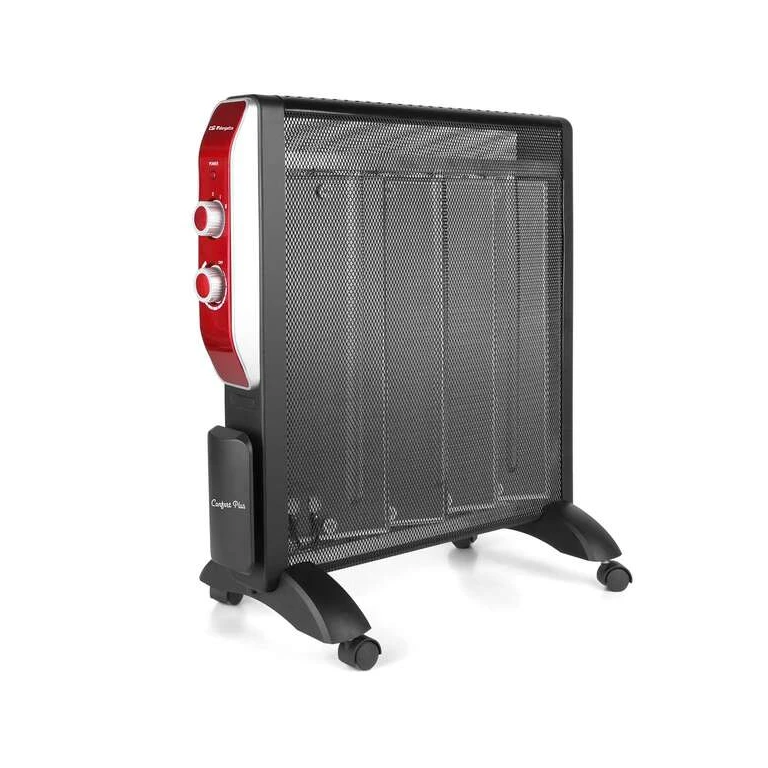 Radiador de mica Orbegozo RMN 2050 - Potente e seguro - Aquecimento instantâneo em 1 minuto - Termostato ajustável - Sistema anti-tombamento e proteção contra superaquecimento - Design elegante e confortável