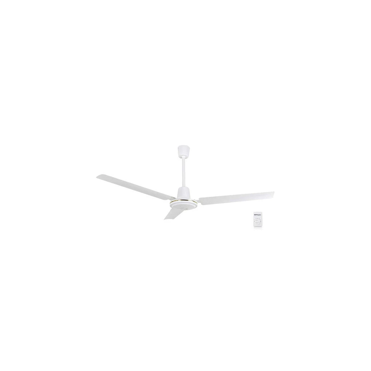 Orbegozo CF 86140 Ventilador de Teto Elegante e Funcional - Interruptor de Parede - 5 Velocidades - Potência 70W - 140cm Diâmetro - Branco
