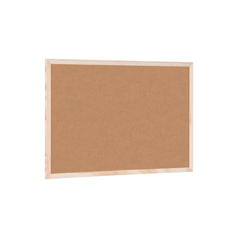 Tablero de corcho bi-office 1 face 600x400mm Marco Natural