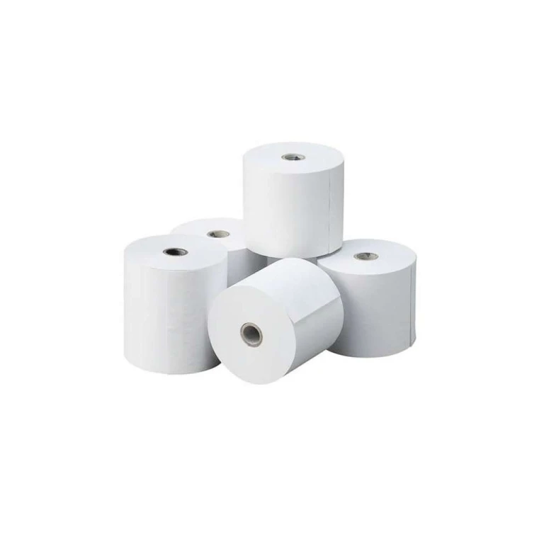 Rolo de papel térmico Oqonos 57x65x12mm, sem BPA, FSC