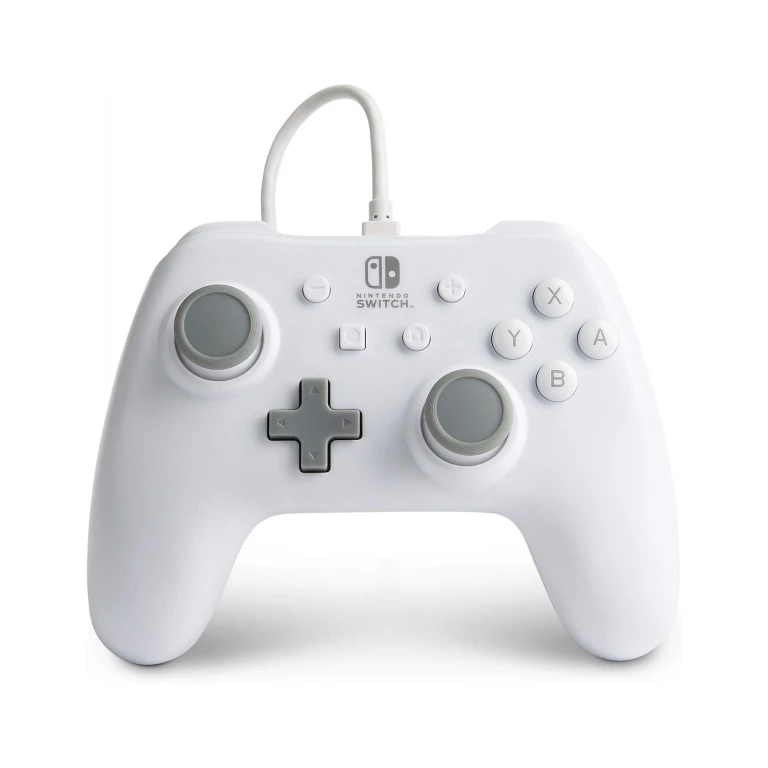 Powra mando com cabo para Nintendo Switch - cor branca