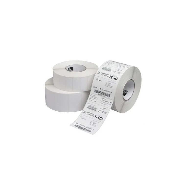 Zebra Z-Select 2000T Pacote com 12 Rolos de Etiquetas Térmicas Originais 75x51mm - Adesivo Permanente - 1370 Unidades x Rolo - 800273-205