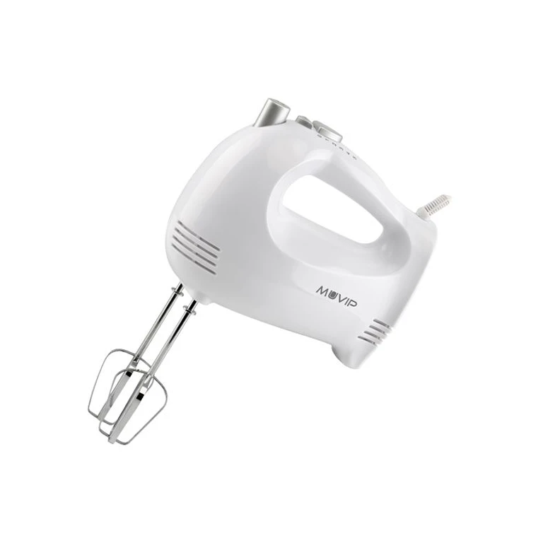 Muvip Batidora Amasador de Mano para Reposeria 400W - 5 velocidades - 2 setores de varillas - Turbo Buton