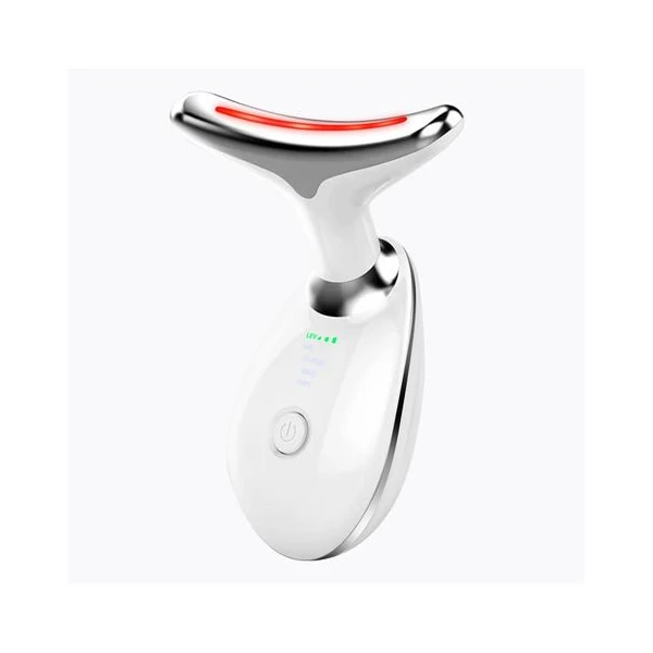 XO FG05 Masajeador de Cuello y Nuca - Vibração até 7000/min - micro impulsos - 3 modos de masaje e luminoterapia - cor branca