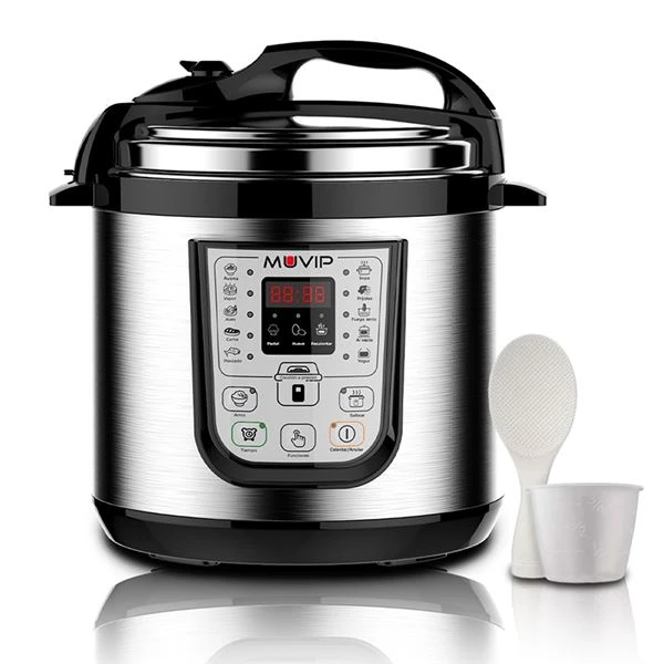 MUVIP OLLA em Promoção Electrica - 6 litros - 15 programas disponíveis - 1000W - Display LED - Acero inoxidável - Totalmente removível - Tiempo e controle de temperatura