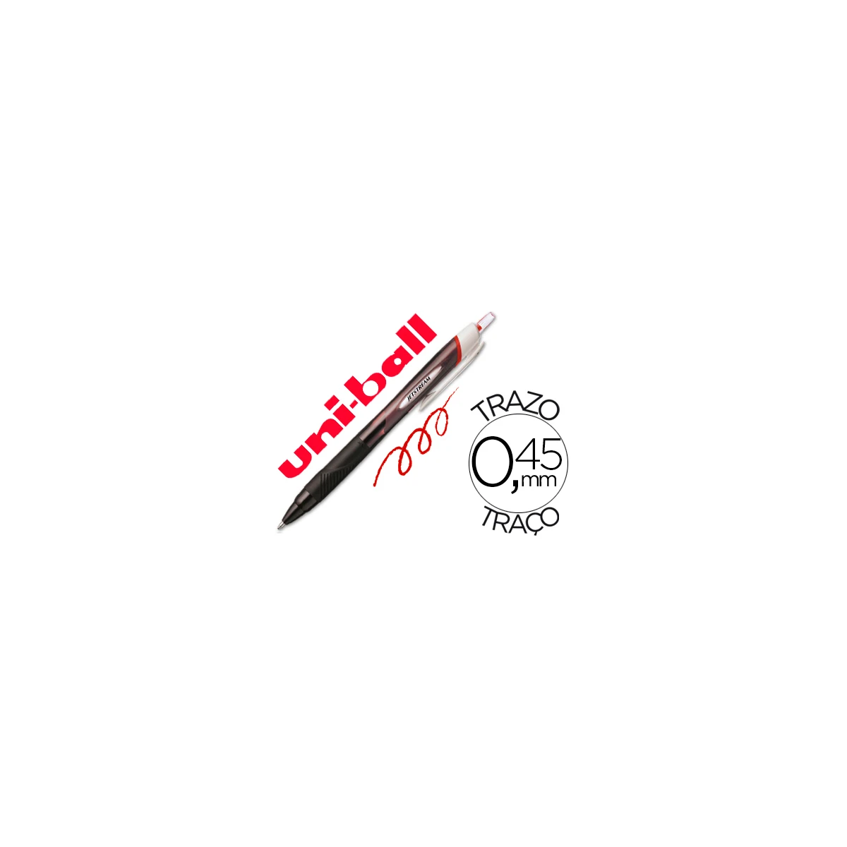 Marcador uni-ball jet stream junior sxn-150 vermelho