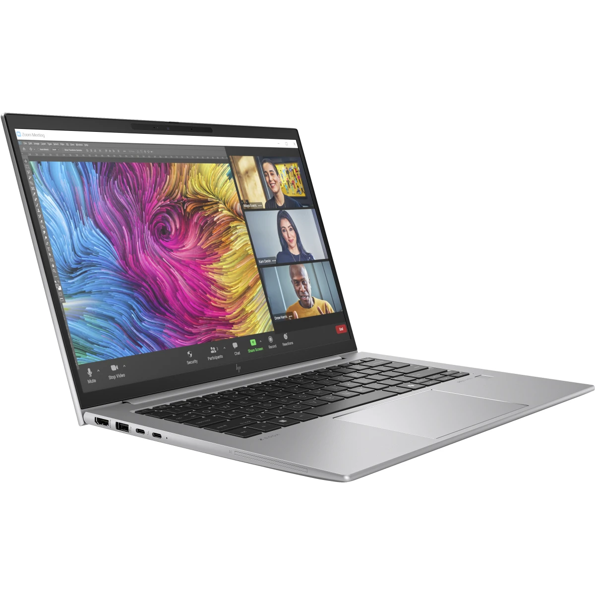 HP ZBook Firefly 14 G11 Intel Core Ultra 7 165H Estação de trabalho móvel 35,6 cm (14") WQXGA 32 GB DDR5-SDRAM 1 TB SSD NVIDIA RTX A500 Wi-Fi 6E (802.11ax) Windows 11 Pro Prateado
