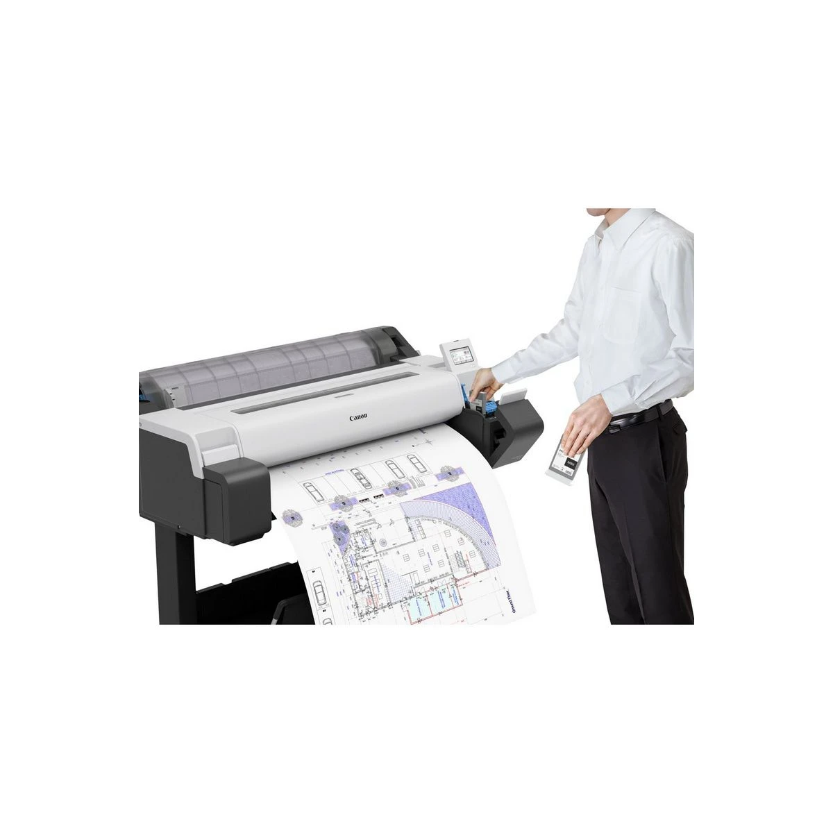 Canon imagePROGRAF TM-340 impressora de grande formato Wi-Fi Bubblejet Cor 2400 x 1200 DPI A0 (841 x 1189 mm) Ethernet LAN
