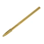 Esferografica bic cristal celebration ouro tinta azul unidade