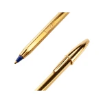 Esferografica bic cristal celebration ouro tinta azul unidade
