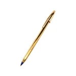 Esferografica bic cristal celebration ouro tinta azul unidade