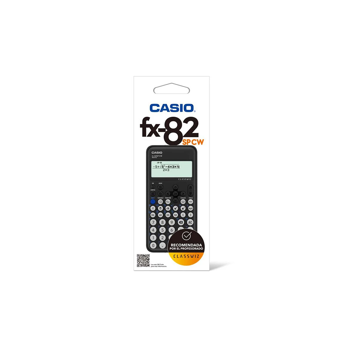 Calculadora casio fx-82sp cw iberia classwiz cientifica 300 funcoes 9 memorias com capa